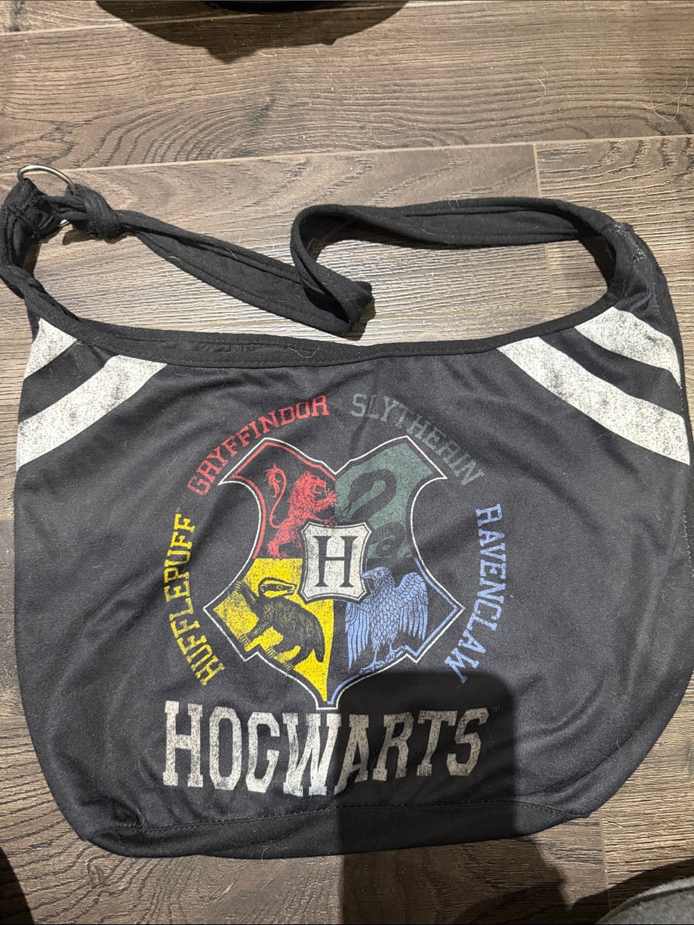Black Hogwarts Crest Shoulder Bag - Licensed Fan Tote